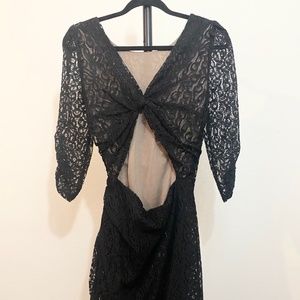 Ark & Co Black Lace Mini Dress (S)